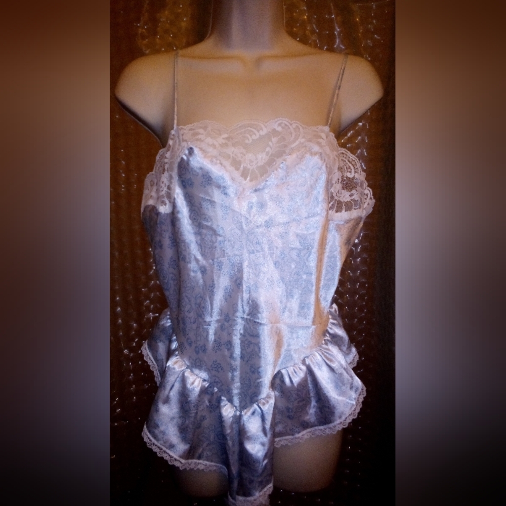 Vintage Body Chic Silky Teddy Size M Cute Fun